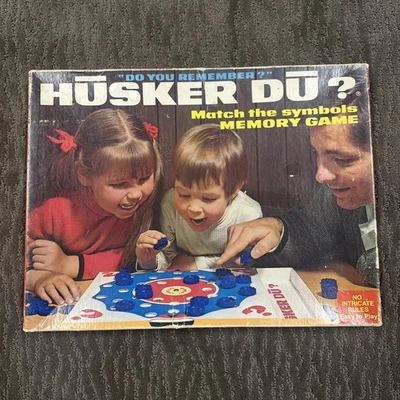 Vintage 1970 HUSKER DU Memory Game Complete Original Pieces  NICE - Image 1 of 4