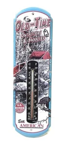 Old-Time Outfitters & Supplies 17" x 5" Werbung Wandthermometer ~ selten ~ OVP - Bild 1 von 3