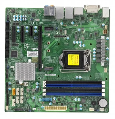 Placa-mãe Intel Q170 Micro-ATX Supermicro X11SSQ MBD-X11SSQ-O LGA-1151 - Imagem 1 de 3