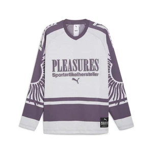Camiseta deportiva réplica manga larga cuello en V gráfica hockey sobre hielo PUMA Pleasures talla X para hombre - Imagen 1 de 2