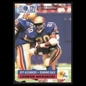 Jeff Alexander #70 1991 Pro Set WLAF London Monarchs Football Card NFL NM - Picture 1 of 3
