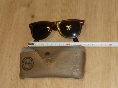 vintage paire Lunette Ray Ban authentique Solaire usa RB L 2053 XNAW ce Wayfarer - Photo 1/4