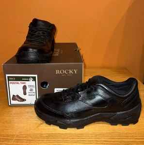 ROCKY TMC Postal-Approved Oxford Schuh, schwarzes Leder, Herren 8 M, hergestellt in den USA - Bild 1 von 7