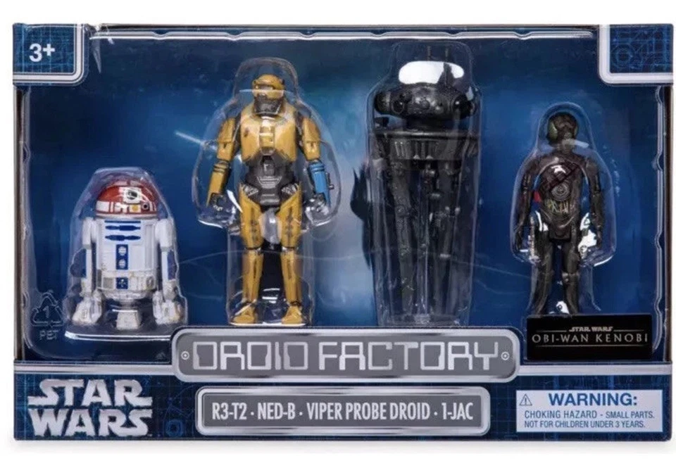 Disney Star Wars Droid Factory Depot Obi-Wan Kenobi Droid Set R3-T2 NED-B 1-JAC
