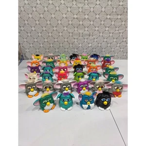Vintage Furby McDonalds Spielzeug Figur Konvolut 34 bunte Sammlerstücke 90er LESEN - Bild 1 von 11