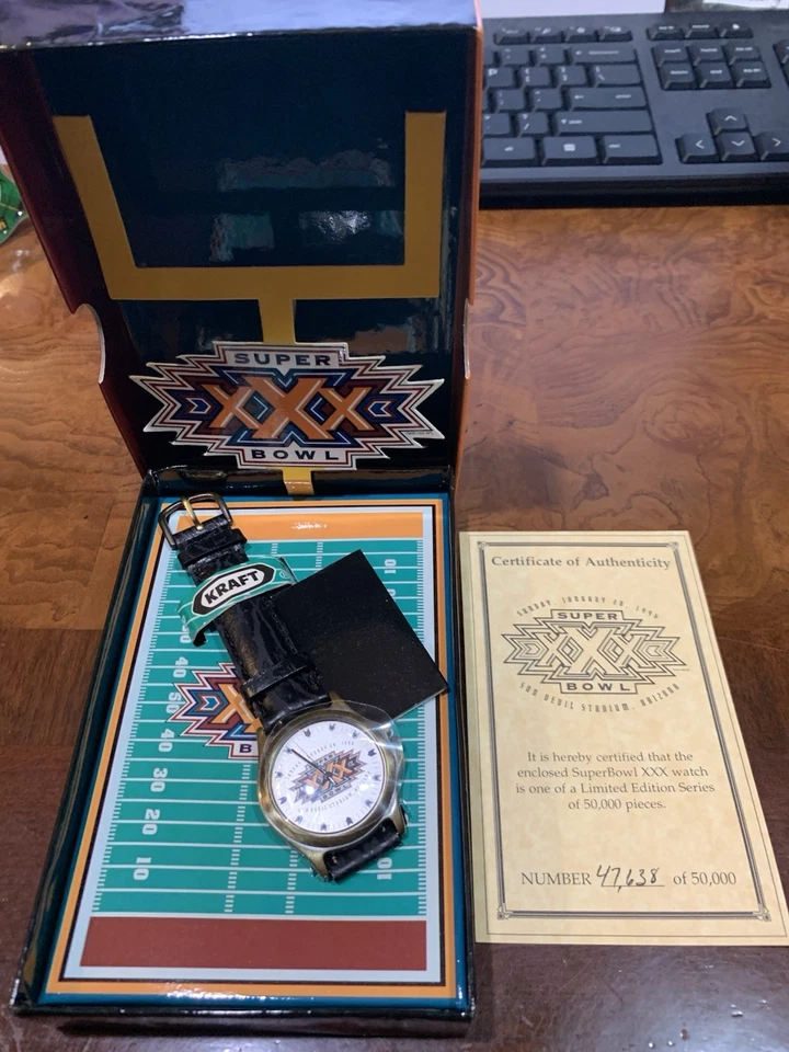 Reloj Kraft Cowboys Vs Steelers 1995 Super Bowl XXX 1995 coleccionable Foto 1 de 1