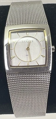 Reloj analógico Skagen Dinamarca tono plata tono dorado acentuado damas 41,6 g Foto 1 de 4