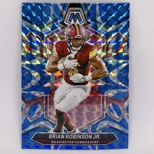 BRIAN ROBINSON JR 2024 Panini Mosaic Blue Reactive Prizm #219 Commanders - 49ers - Picture 1 of 2