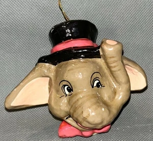 De Colección Papel Maché Cabeza de Elefante Sombrero de copa Adorno *Leer Crazing* Navidad - Imagen 1 de 11