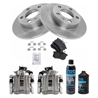 TRQ BKA19183 Disc Brake Kit For Volkswagen Beetle 1998-2010 Rear 1H0698451F - Image 1 of 4