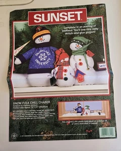 Sunset Snow Folk Chill Chaser Craft Kit #18119 1997 Snowman - Picture 1 of 3