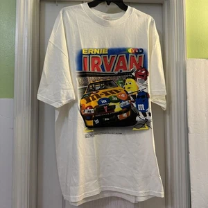Vintage Americrown Official Speed Wear Ernie Irvan 1999 M&M Graphic Tee Shirt - Picture 1 of 7