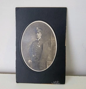c.1908 NYPD Police Officer Cabinet Card Photo 31 PCT (now 19th) Badge 1166 NYC - Bild 1 von 4