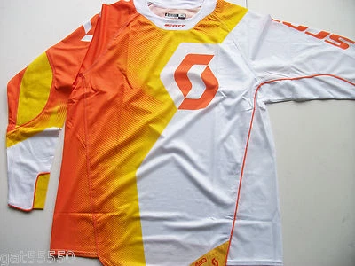 NEW SCOTT 450 Sz LG/XL MOTOCROSS MTB DH ENDURO JERSEY ORANGE KTM SX SXF EXCF XCF - Image 1 of 4
