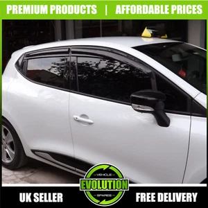 4 X DEFLETTORI PROTEZIONE FUMI VENTO PIOGGIA SOLE PER RENAULT CLIO MK4 5 PORTE 2012-2018 - Foto 1 di 11
