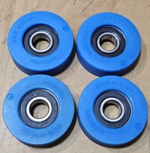 NUEVO LOTE 4 RODILLOS ESCALONADOS RODAMIENTO RUEDAS SCHINDLER SMS 405029B 76mm x 25mm 6204-2rs - Imagen 1 de 5