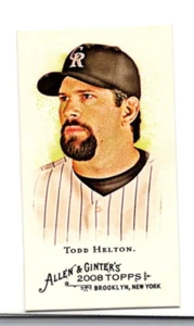 2008 TOPPS ALLEN & GINTER'S BASEBALL MINI 131 TODD HELTON ROCKIES - Picture 1 of 2