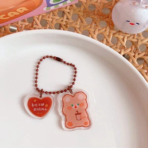 Keychain Key Pendant Bag Ornamnet Cute Acrylic Cartoon Pattern Decorative Cute ∂ - Picture 1 of 11