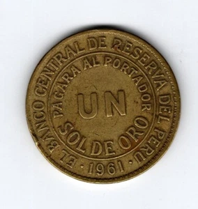 PERU' 1961 1 SOL QUALITA' BB - Picture 1 of 2