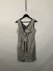 Ted Baker Wool Dress - Size 2 Uk10 - Grey - Good Condition - Women?S