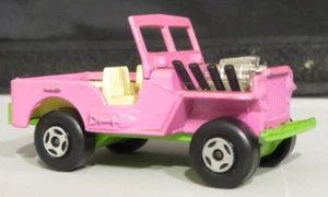 Vintage 1971 Matchbox Lesney Superfast No. 2 Jeep Hot Rod Rosa/Verde - England - Foto 1 di 6
