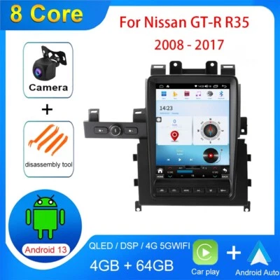 9.7" Android 13 For Nissan GT-R GTR 2008-2017 Car Radio GPS Navig Stereo Player - Image 1 of 4