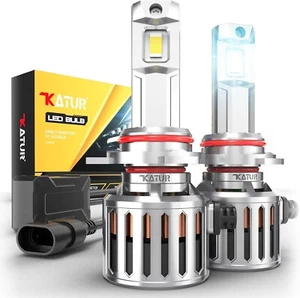 KATUR HIR2 9012 Led Headlight Bulb, 200W 40000LM 6000K White 900% Brightness Sup - Picture 1 of 9