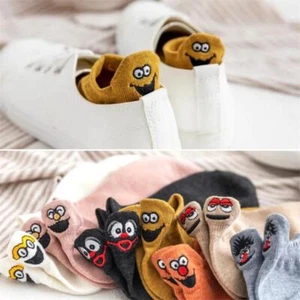 SmileySox™ Creative Smiley Socks, Embroidered Funny Ankle Socks Novelty Socks - Picture 1 of 16