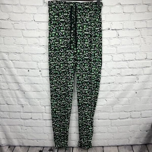Nightzone St Patrick's Day Green Lucky Clover Horseshoe Unisex Pajama Pants Sz S - Picture 1 of 9