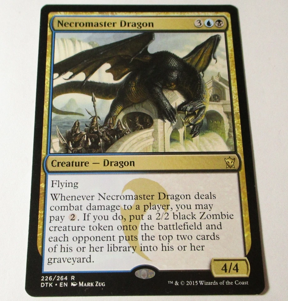 MTG Necromaster Dragon Dragons of Tarkir Magic The Gathering x1 - Image 1 of 1