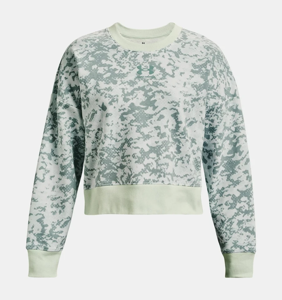 Under Armour Women's UA Rival Fleece Camo Crew Pull-over Sweatshirt - Image 1 of 1