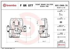 BREMBO F BR 077 Bremssattel passend für MERCEDES-BENZ SPRINTER 3-t Kasten (910)