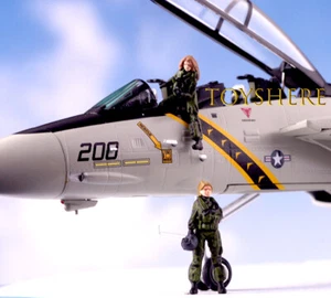 1/72 TANK 1:72 2PCS female fighter pilot USA SOLDIERS toy War - Picture 1 of 7