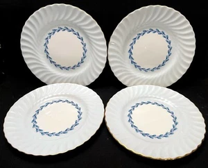 Minton England ~ CHEVIOT BLUE ~ Set of 4 Salad Plates 7 7/8" - Picture 1 of 3