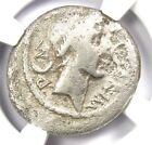 Julius Caesar Ar Denarius Coin 44 Bc L Aemilius Buca   Certified Ngc Fine