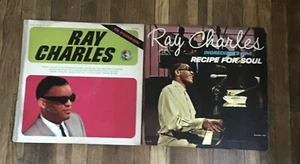 Lot 2 Ray Charles In Person Ingredients in A Recipe for Soul Vinyl - Picture 1 of 3