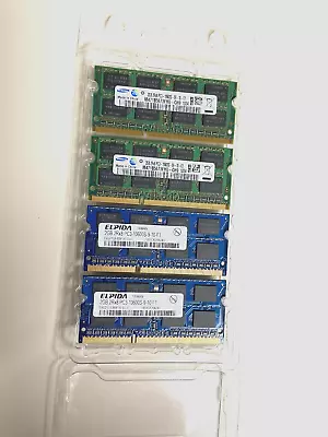 Elpida & Samsung 2RX8 PC3 10600S-9-10-F1 EBJ21UE8BFU0-DJ-F Laptop Memory - 8Gb - Image 1 of 4
