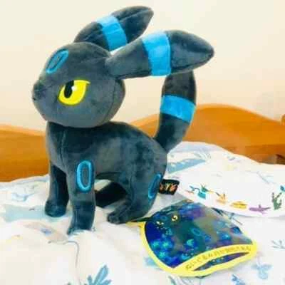 7in Pokemon Umbreon Pocket Monster Eevee Evolution Doll Toy Plush Fox Shiny - Image 1 of 4