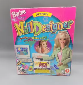 Barbie Nail Designer PC CD-ROM Game 2000 Sealed New Mattel Software for Girls - Picture 1 of 4