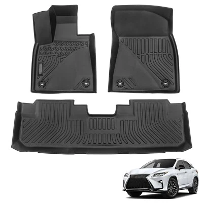 Alfombrillas forro para Lexus RX350/RX450h 2016-2022 goma TPE para todo tipo de clima 3 piezas Foto 1 de 4