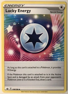 Pokemon Chilling Reign Lucky Energy 158/198 NM/M  - Picture 1 of 1
