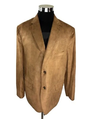 Daniel Hechter Men’s Jacket 48/122 Brown Faux Suede Sport Coat Blazer EUC - Image 1 of 4