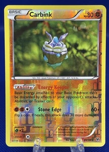 Pokemon Juego de Cartas Coleccionables Carbink 49/124 X&Y Fates Collide Holograma Inverso Raro Inglés 2016 LP - Imagen 1 de 2