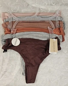 Danskin 6 Tangas L Suave Elástico Asst Sólido incl Marrón Tostado Gris DS3457 ENVÍO GRATIS - Imagen 1 de 3