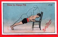 1904 Sniders & Abrahams Cigarette Card: HOW TO KEEP FIT ...  #26