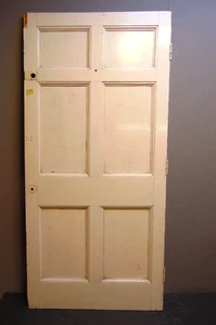 Door Reclaimed Pine Georgian 38 1/4" x 80 1/2" 6 Panel Internal Wooden 561D - Picture 1 of 10