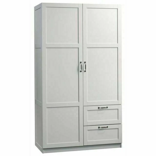 Sauder Large Storage Cabinet Soft White Finish