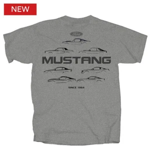 Ford Mustang 60 Years w/ Silhouette Mustangs T-Shirt - Rare & Unique + FREE SHIP - Picture 1 of 3