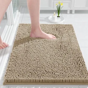 Yimobra Chenille Bathroom Rug 24x17 Extra Soft Absorbent Bath Rugs Non-Slip B... - Picture 1 of 7