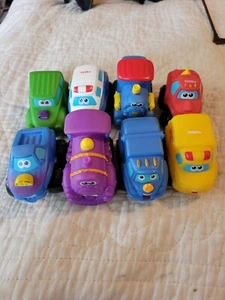 (8) Tonka Chuck & Friends Plastic Vehicles Trucks Cars Hasbro Soft Plastic Toys - Picture 1 of 3